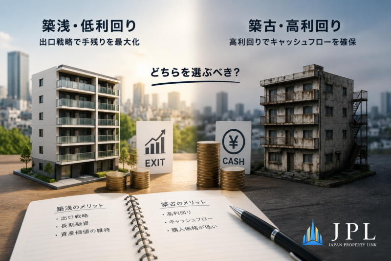 築浅低利回りと築古高利回り、結局どちらを選ぶべき？札幌不動産投資の実態